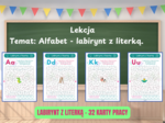 Alfabet - labirynt z literką