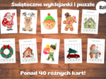 Bożonarodzeniowe wyklejanki i puzzle. Ponad 40 kart pracy!