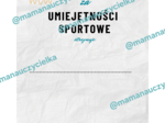 Dyplom za umiejętności sportowe