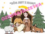Gazetka/ozdoba Boże Narodzenie, święta- Bóg jest z nami. Święta.