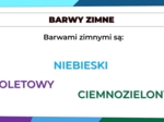 Barwy ciepłe i zimne - prezentacja
