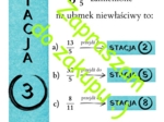 Pomysł na lekcję - stacje zadaniowe: Ułamki zwykłe.