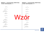 Kwadrat i pierwiastek kwadratowy liczb dziesiętnych | matematyka | 26 kolumn