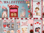 💌 MEGA PAKIET WALENTYNKOWY XXL – 140 STRON DO DRUKU! 💌W zestawie plakaty XXL, dekoracje na drzwi oraz okna, kartki walentynkowe i bonusowe grafiki!