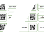 Domino - znane zwroty po niemiecku ukryte w QR-kodach