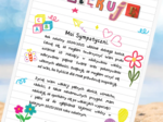 List do uczniów na zakończenie roku szkolnego - prezent