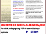 JAK MÓWIĆ do dziecka słabowidzącego. Poradnik pedagogiczny w PDF do samodzielnego wydruku.