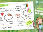 ABOUT ME - karta pracy dla klas 1-3