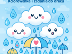 Karta pracy "Deszczowe kropelki"