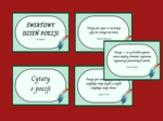 ŚWIATOWY DZIEŃ POEZJI – cytaty – gazetka – 21 str. – fiszki – wersja 3