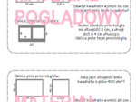 Szybkie karteczki - pola figur klasa 4, 5, 6, 7, 8