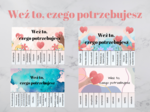 Weź to, czego potrzebujesz - MOTYWACJA-SELFCARE-WSPARCIE - 9 kart A4- odrywanki- całoroczne