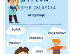 Dyplom na Dzień Chłopaka
