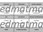 Taboo gra - geometria, matematyka