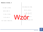 Równania liniowe | matematyka, algebra | 26 kolumn