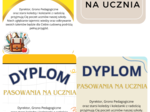 Dyplomy z okazji pasowania na ucznia- 3 wzory
