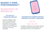 Wsparcie rówieśnicze, zdrowie psychiczne, materiały o telefonach zaufania dla dzieci i młodzieży i pomocy psychologiczno-pedagogicznej