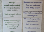 Opowiadanie twórcze – przydatne słownictwo – kolorowe karty A4