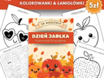🍎 Dzień Jabłka - Kolorowanki & Łamigłówki dla najmłodszych 🍎🍏