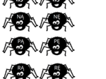 Sylabowe pająki – nauka czytania