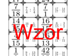 Domino - Mnożenie i dzielenie ułamków | matematyka