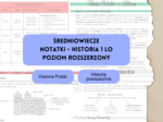 ŚREDNIOWIECZE (cała epoka) - notatki historia 1 LO poziom rozszerzony