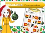 Klasa 7. Chemia. Masa cząsteczkowa (Materiały edukacyjne. Układanka). Świąteczna/zimowa karta pracy. Święta. Christmas.