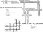 English Class A2 – Unit 1 – krzyżówki – Prace domowe/Out of class/Przymiotniki opisujące osobowość