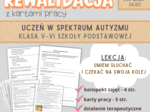Rewalidacja – Umiem słuchać i czekać na swoją kolej. Scenariusz z kartami pracy. Autyzm kl. V-VI.