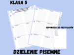 Dzielenie pisemne - karta pracy