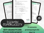 Zestawy gramatyczne dla ósmoklasistów pt. “PRACTICE MAKES PROGRESS”