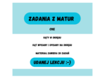Kąty w okręgu. Kąt wpisany i opisany na okręgu. Zadania z matur CKE :-)