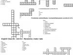 English Class B1 – Unit 9 – krzyżówki – Przedmioty szkolne_Nauka i ocenianie_Opisywanie uczniów/Wyrażenia z make i take/Czasowniki złożone