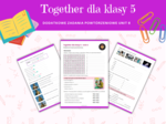 Together dla Klasy 5 Unit 6 Materiały dodatkowe, powtórzenie, ćwiczenia, zadania, karty pracy, język angielski, słownictwo, gramatyka, komunikacja, nazwy zawodów, miesięcy, odczytywanie dat, przeszła forma czasownika być, was were