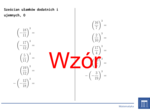 Sześcian ułamków dodatnich i ujemnych | matematyka | 26 kolumn
