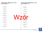 Pierwiastek kwadratowy liczb dziesiętnych | matematyka | 26 kolumn