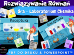 Rozwiązywanie Równań - Gra matematyczna - Laboratorium Chemika