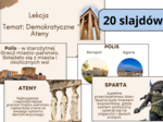 Prezentacja multimedialna- DEMOKRATYCZNE ATENY, zgodna z podstawą programową, możliwość edycji