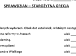 Antyczna Grecja - sprawdzian