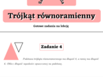 Trójkąt równoramienny - zadania maturalne. Szkoła średnia :-)