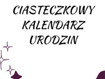 Ciasteczkowy kalendarz urodzin