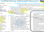 Sketchnotka „Współczesne problemy Ukrainy”, geografia klasa 6, dział „Sąsiedzi Polski”