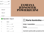 Zamiana jednostek powierzchni