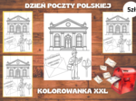 Dzień Poczty Polskiej - kolorowanka XXL