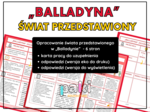 „Balladyna” – świat przedstawiony // karta pracy, notatka