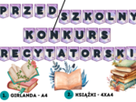 Konkurs Recytatorski – girlanda szkolny lub przedszkolny