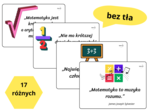 Matematyczne cytaty – 17x3 kart inspirujących – wersja pełna i ekonomiczna do wydruku