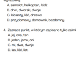 Egzamin ósmoklasisty - argumentacja 2, kartkówka, ortografia, części mowy