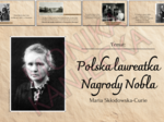 Maria Skłodowska-Curie - prezentacja historia klasa 4
