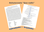 "Quo vadis" - wykreślanka + krzyżówka